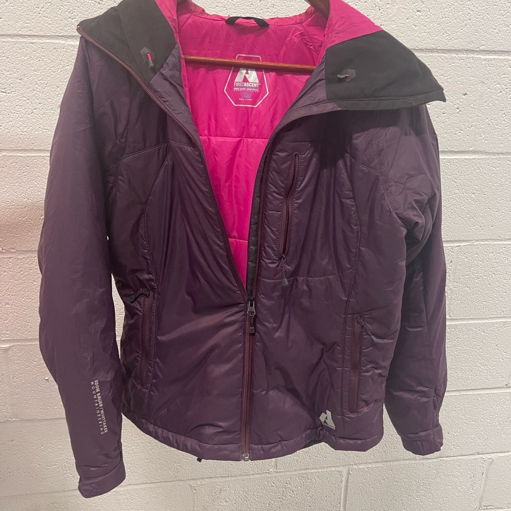 Women's Eddie Bauer Purple Jacket with Pink Lining